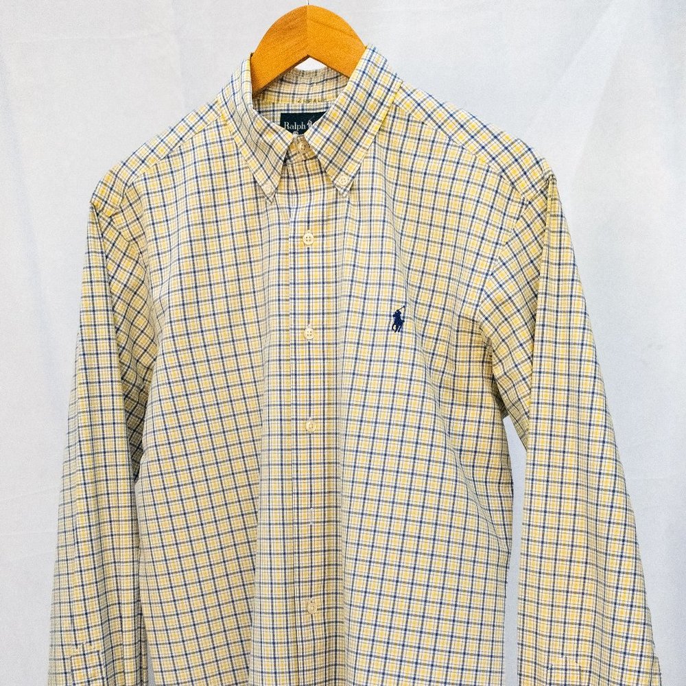 Ralph Lauren Classic Fit Dress Shirt - Yellow Plaid
